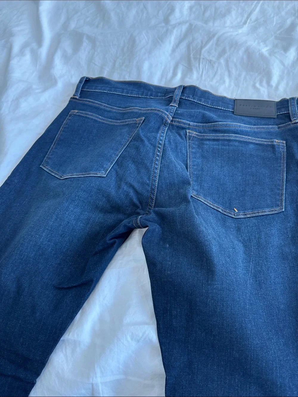J. Crew Men's Dark Blue Slim Straight Jeans